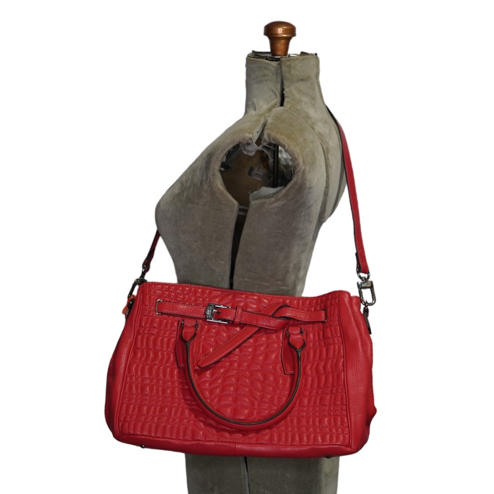 Aimee Kestenberg Red Quilted Crossbody Purse